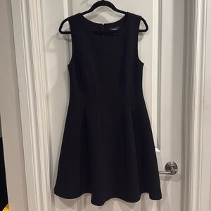 🖤Anthropologie Fit & Flare Black Mauve Dress🖤